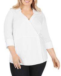 Solista Wrap-Front Tunic Top