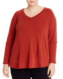 Raw-Edge Soft Terry Top