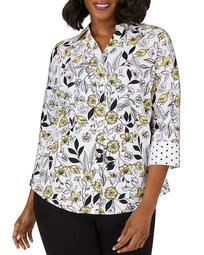 Mary Floral-Toile Shirt