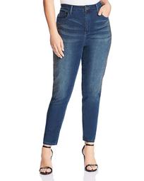 High-Rise Embellished Jeans in Rendition