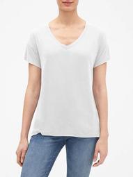 Luxe Short Sleeve V-Neck T-Shirt