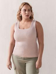 Square-Neck Sweater Tank-Top - Addition Elle