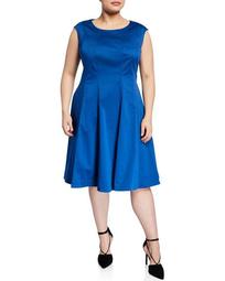 Plus Size Bev Sleeveless A-line Dress
