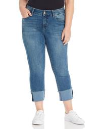 Lia Tummyless Slim-Straight Jeans in Lone Star