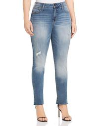 High Rise Tower Distressed Skinny Jeans in Garden Wash