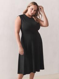 Fit and Flare Midi Dress - Addition Elle