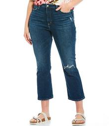 Plus Size High Note Bootcut Crop Jeans