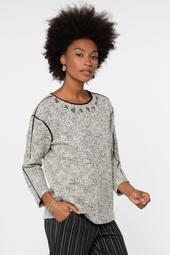 Jewel Dusted Sweater, Neutral Mix