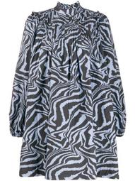 swirl tiger-print dress