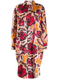 boxy fit floral print shirt dress