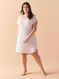 Solid Short Sleeve Sleepshirt - Addition Elle