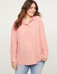 Button-Front High-Low Tunic 