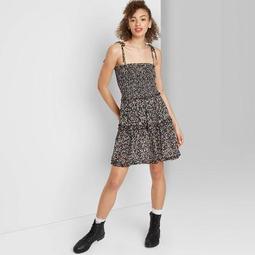 Women's Sleeveless Smocked Tiered Dress - Wild Fable™ (Regular & Plus)