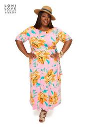 Tall Belted Floral Maxi Dress