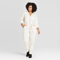 Women's Plus Size Long Sleeve Collared Boilersuit - Universal Thread™  