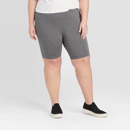 Women's Plus Size Midi Bike Shorts - Ava & Viv™ 