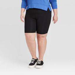 Women's Plus Size Mid-Rise Bike Shorts - Ava & Viv™ 
