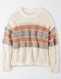 AE Pointelle Oversized Sweater