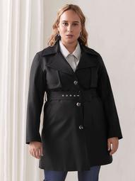 Single-Breasted Trench Coat - Addition Elle