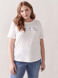 Embroidered Earth Day T-Shirt - Addition Elle