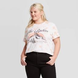 Women's Plus Size The Rockies Short Sleeve Graphic T-Shirt - Grayson Threads (Juniors') - Pink