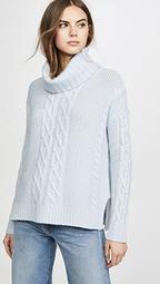 Cowl Neck Cashmere Poncho Sweater
