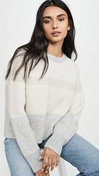 Cashmere Sweater with Big Sleeves and Double Neck