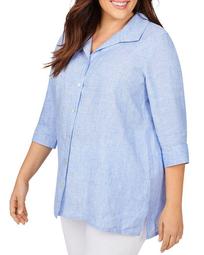 Stirling Non-Iron Linen Shaped Tunic