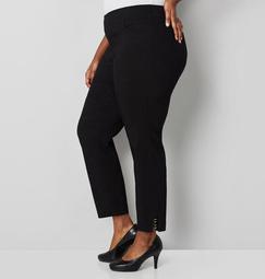 Silver Ring Ankle Pull-On Pant