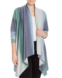 Dip-Dyed Open Front Cardigan