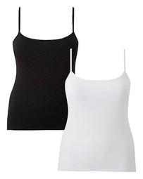 Naturally Close 2 Pack Secret Support Cotton Tank  Top