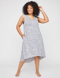 Sea Breeze High-Low Swim Cover-Up (With Pockets)