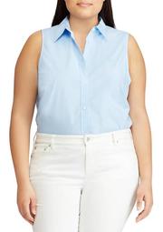 Plus-Size Easy Care Cotton-Blend Shirt