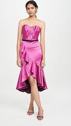 Strapless Draped Sweetheart Cocktail Dress