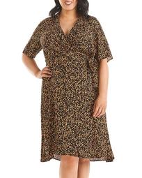 Maple Sugar Printed Fit-and-Flare Dress