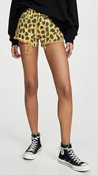 Lime Light Leopard Shorts