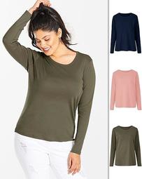 Pack of 3 Round Neck Jersey Tops