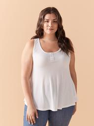 U-Neck Ribbed Swing Tank Top - In Every Story