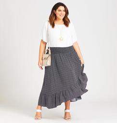 Boho Shirred Skirt