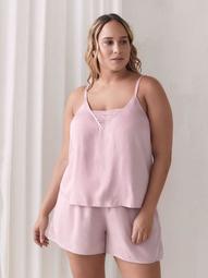 Sleep Cami with Lace Insert - Addition Elle