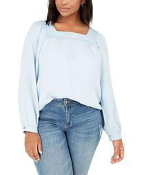 Plus Size Square-Neck Top, Created for Macy's