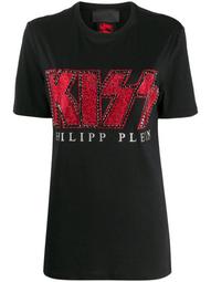 Kiss crystal-embellished T-Shirt