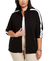 Plus Size Zip-Up Jacket, Created for Macy's