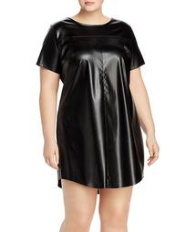 Faux-Leather T-Shirt Dress - 100% Exclusive