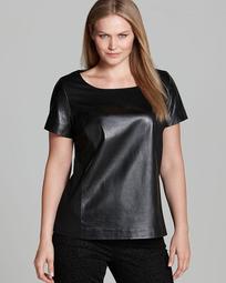 Favoloso Leather Paneled Top