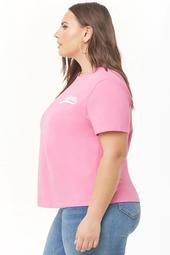 Plus Size California Embroidered Tee