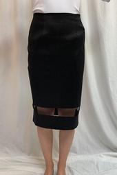 ESS156 - Sheer band Pencil Skirt, Size 8 & 16