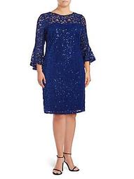 Sequined Lace Dress