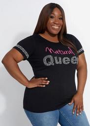 Natural Queen Pearls Graphic Tee