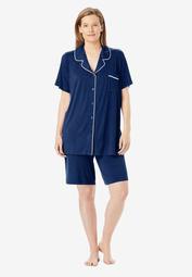 Stretch Knit Pajama Short Set by Only Necessities®